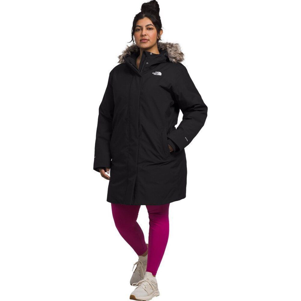 The North Face $350 Arctic Parka Insulated 600 Down TNF Women’s  2X Faux Fur - Picture 9 of 13